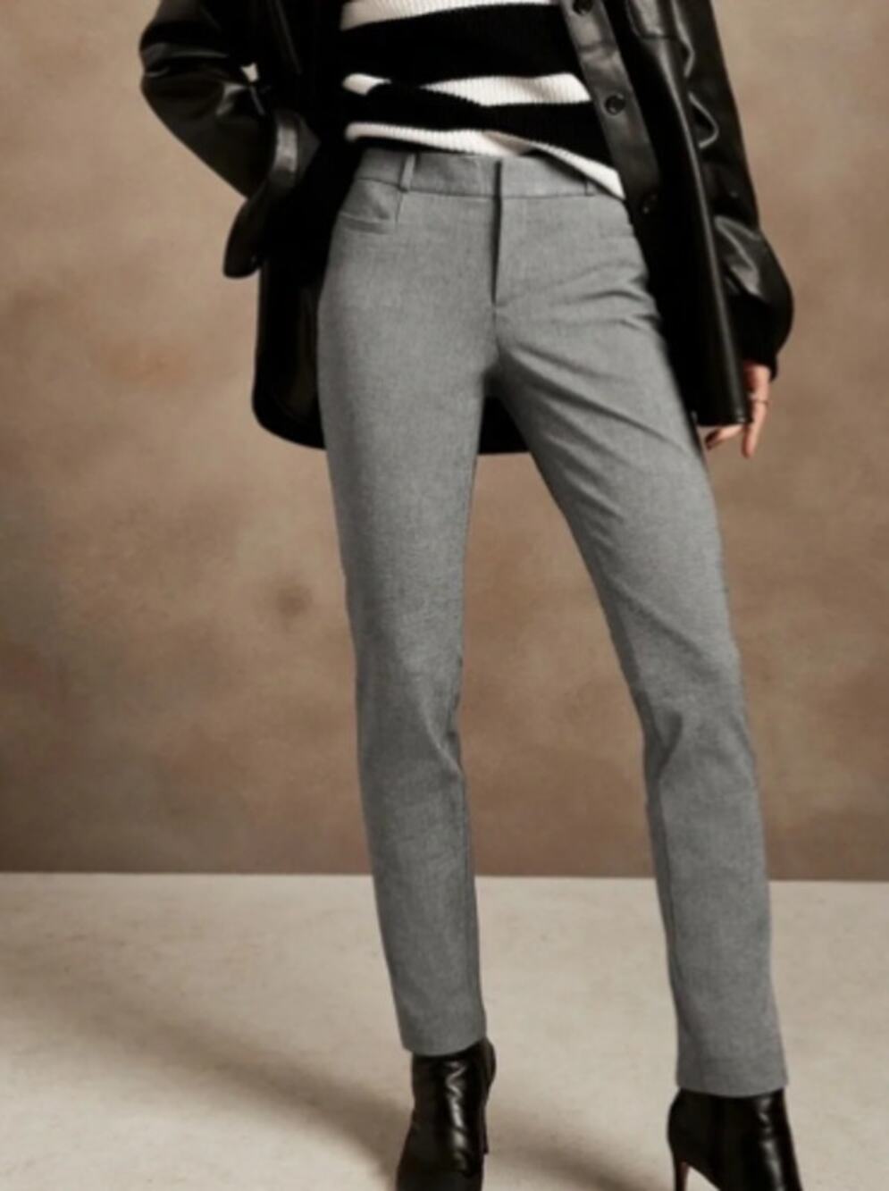 Banana Republic Sloan Fit Size 10 Gray Womens Ankle Pants